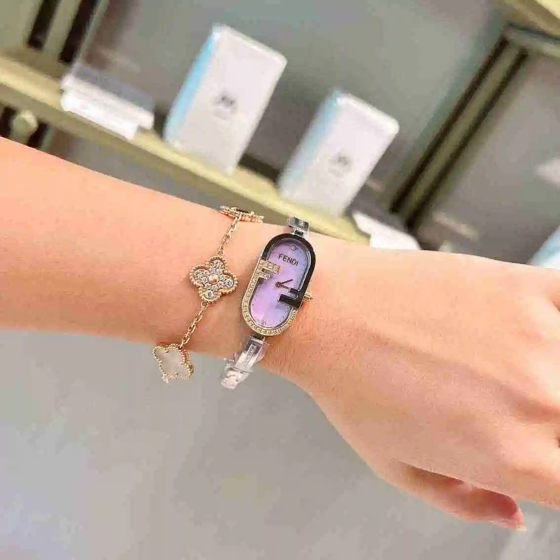 General Watches Fendi Fendi Watch Women's Watch Paired with Original Fully Automatic Mechanical Movement Top Grade 316 Precision Steel Case with Mineral Super Strong Mirror Diameter 17 x 32mm KK03650 1 view 3