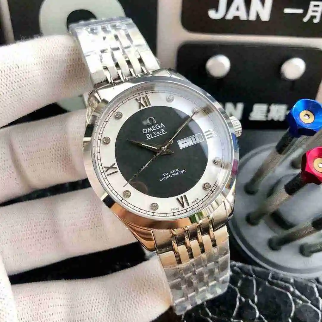 General Watches Omega Watch Men's Watch Paired with Original Fully Automatic Mechanical Movement Top Grade 316 Precision Steel Case Case with Mineral Super Strong Mirror Diameter 42mm KK04950 1 view 9