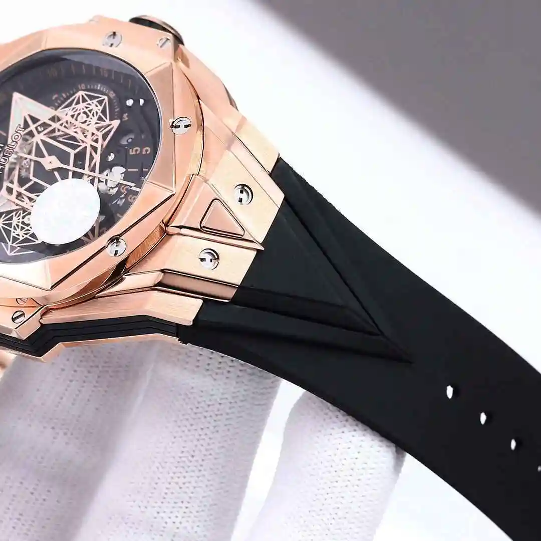 General Watches Hublot Yubo Watch Men's Watch Paired with Original Fully Automatic Mechanical Movement, Top Grade 316 Precision Steel Case with Mineral Super Strong Mirror Diameter 45mm kk013500 view 7