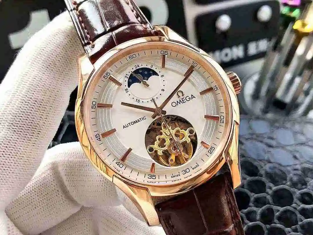 General Watches Omega Watch Men's Watch Paired with Original Fully Automatic Mechanical Movement Top Grade 316 Precision Steel Case with Mineral Super Strong Mirror Diameter 43mm KK04650 view 5