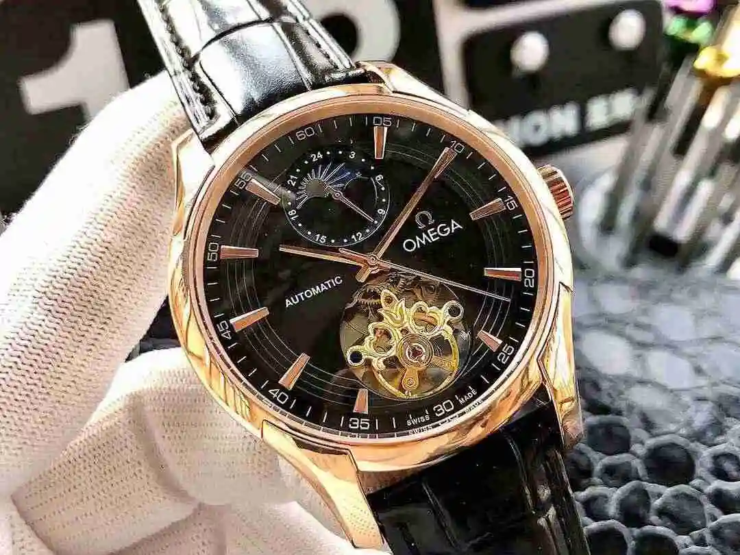 General Watches Omega Watch Men's Watch Paired with Original Fully Automatic Mechanical Movement Top Grade 316 Precision Steel Case with Mineral Super Strong Mirror Diameter 43mm KK04650 view 6