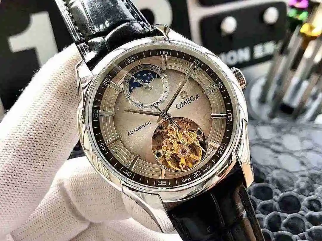 General Watches Omega Watch Men's Watch Paired with Original Fully Automatic Mechanical Movement Top Grade 316 Precision Steel Case with Mineral Super Strong Mirror Diameter 43mm KK04650 view 9
