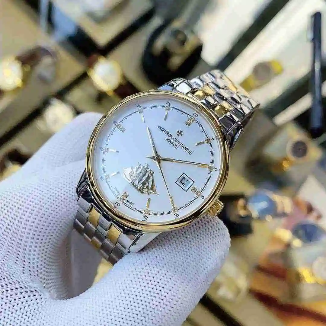 General Watches Vacheron Constantin Jiangshi Dandun White 360 Gold 380 Steel+20 Watch view 6