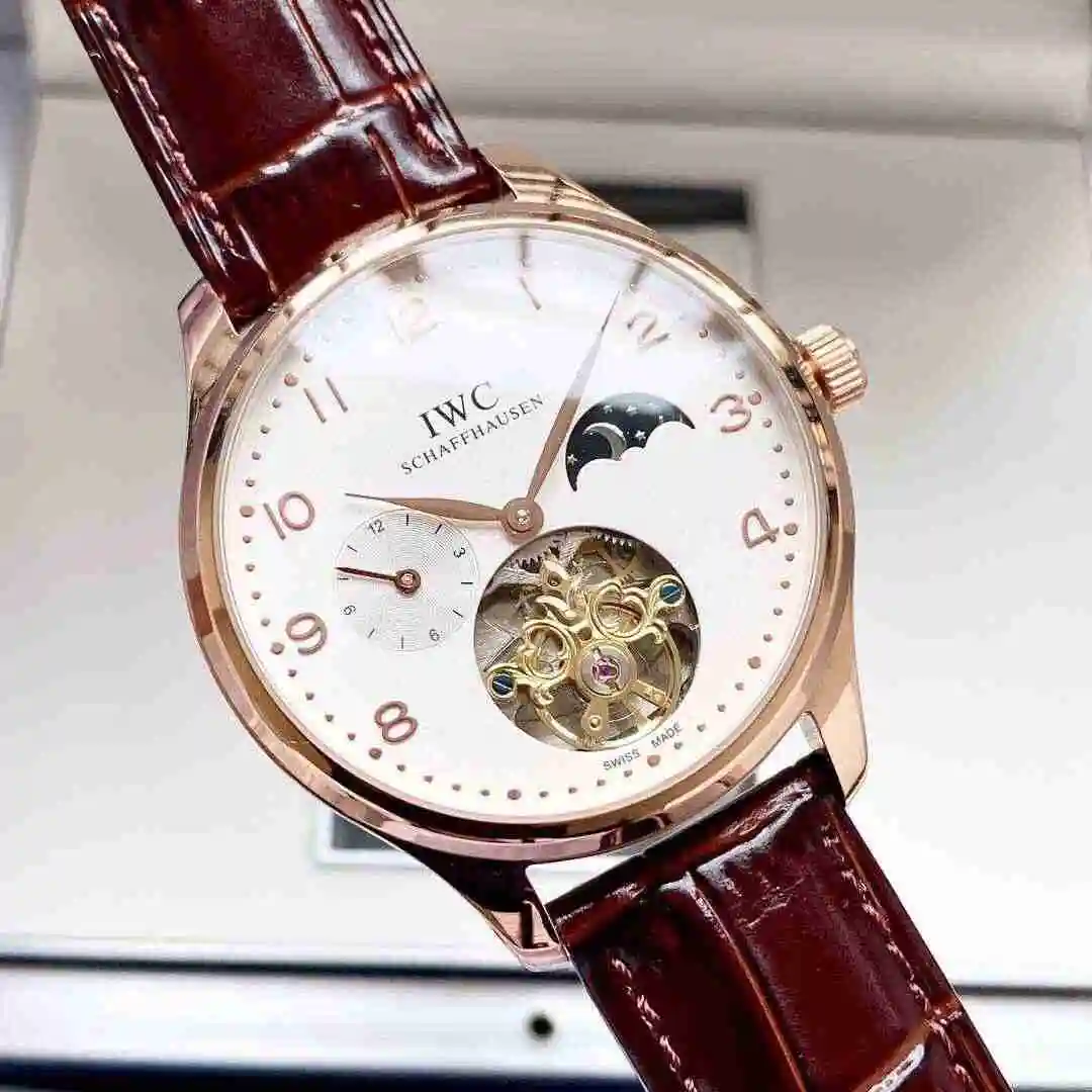 General Watches IWC Wanguo Watch Men's Watch Paired with Original Fully Automatic Mechanical Movement Top Grade 316 Precision Steel Case with Mineral Super Strong Mirror Diameter 42mm KK view 3