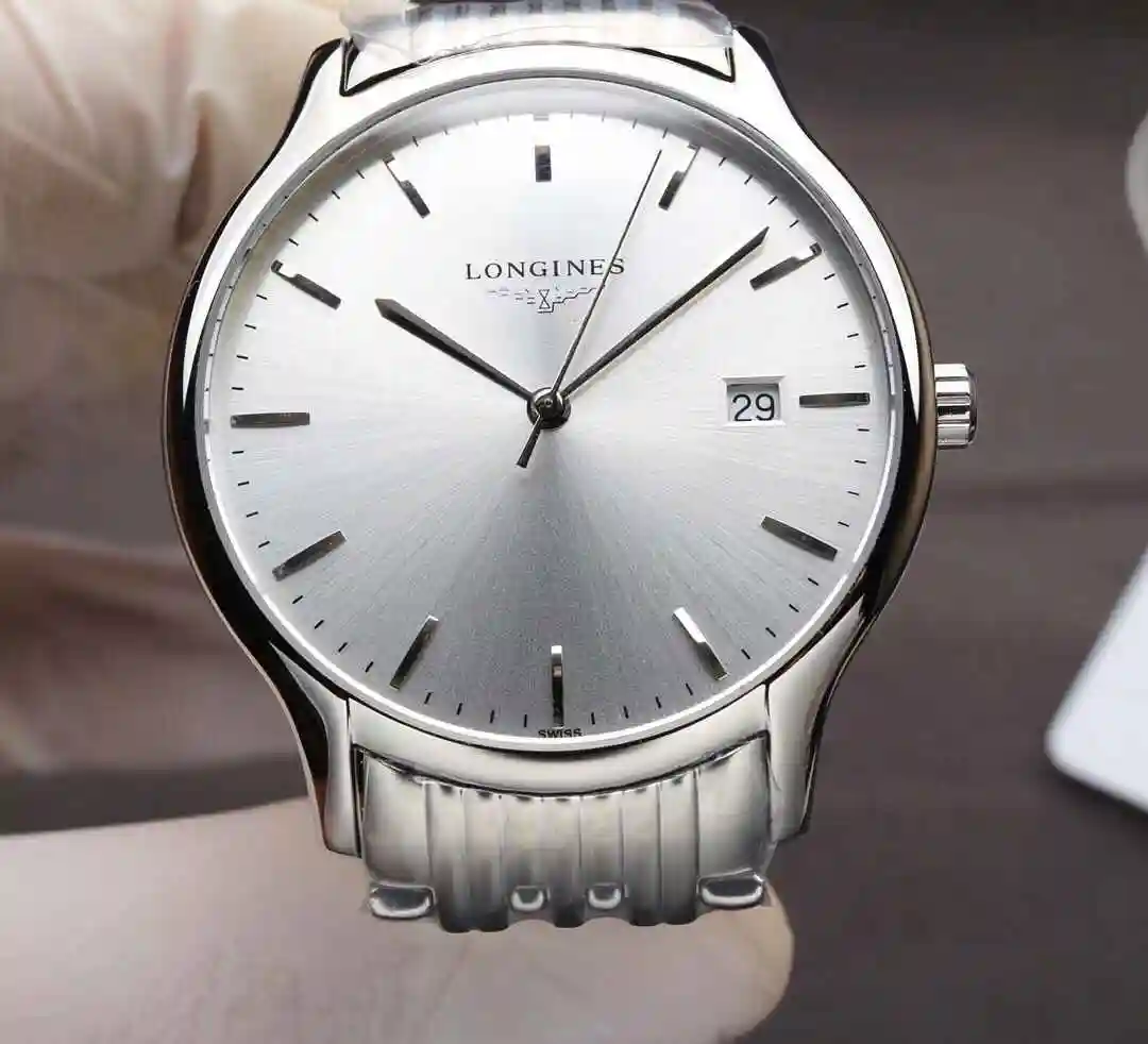 General Watches Longines Watch Men's Watch Paired with Original Fully Automatic Mechanical Movement Top Grade 316 Precision Steel Case with Mineral Super Strong Mirror Diameter 39mm KK04250 2 view 7