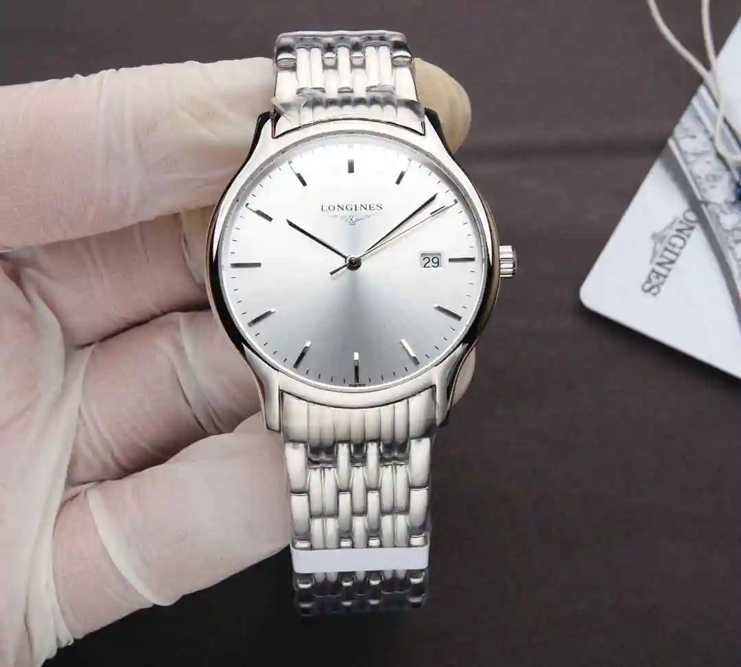 General Watches Longines Watch Men's Watch Paired with Original Fully Automatic Mechanical Movement Top Grade 316 Precision Steel Case with Mineral Super Strong Mirror Diameter 39mm KK04250 2 view 8
