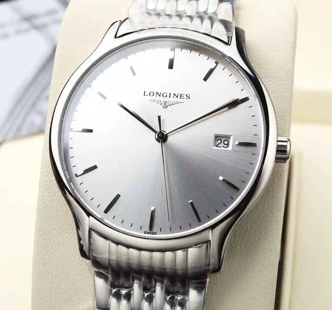 General Watches Longines Watch Men's Watch Paired with Original Fully Automatic Mechanical Movement Top Grade 316 Precision Steel Case with Mineral Super Strong Mirror Diameter 39mm KK04250 2 view 9