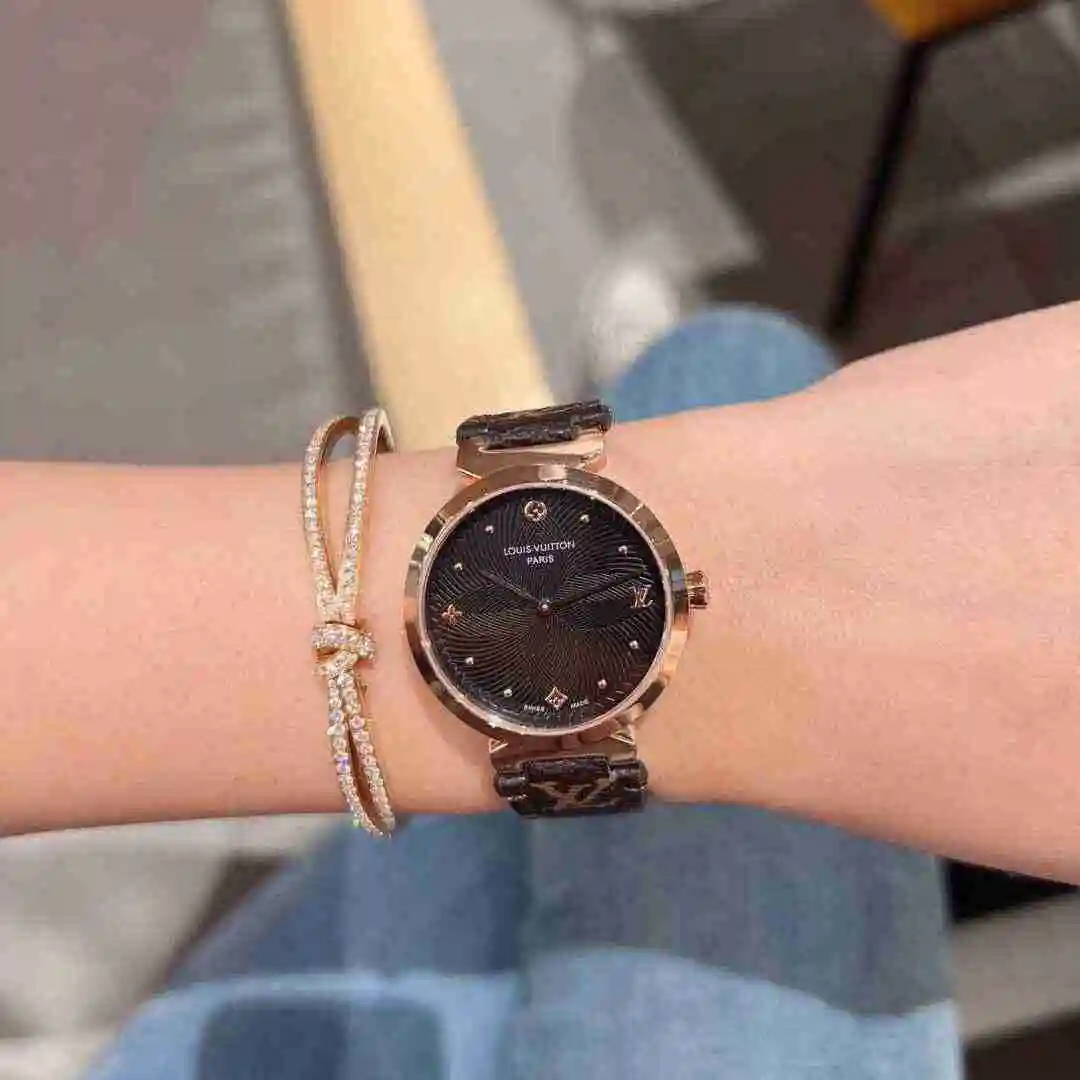 General Watches LV watch for women with original fully automatic mechanical movement, top grade 316 precision steel case with mineral super strong mirror diameter 33mm KK02750 view 5