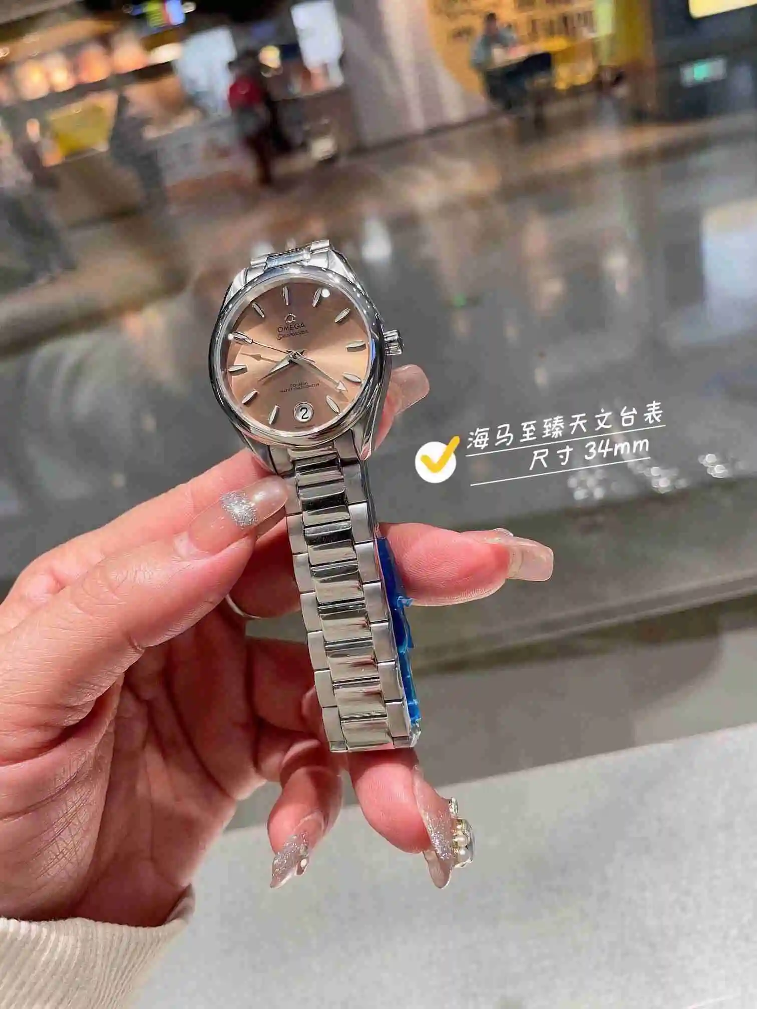 General Watches Omega Watch Women's Watch Paired with Original Fully Automatic Mechanical Movement Top Grade 316 Precision Steel Case with Mineral Super Strong Mirror Diameter 34cm KK03250 3 view 8
