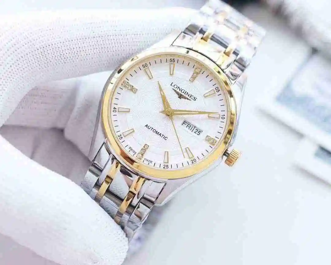 General Watches Longines Watch Men's Watch Paired with Original Fully Automatic Mechanical Movement Top Grade 316 Precision Steel Case with Mineral Super Strong Mirror Diameter 41mm KK04550 view 5