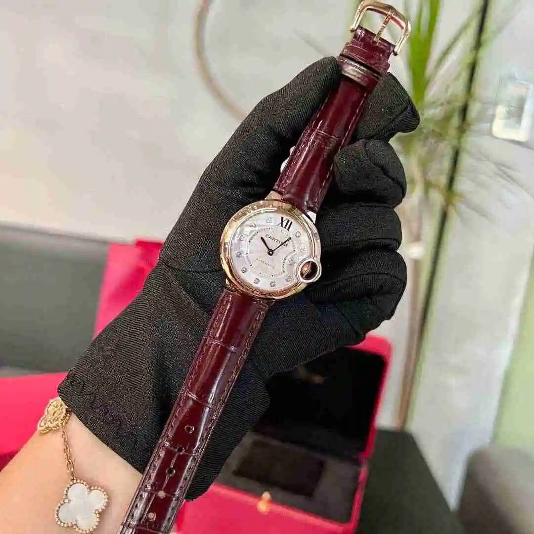 General Watches Cartier Watch Women's Watch Paired with Original Fully Automatic Mechanical Movement Top Grade 316 Precision Steel Case with Mineral Super Strong Mirror Diameter 33mm kk013500 view 5