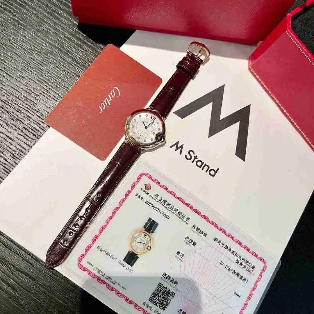 General Watches Cartier Watch Women's Watch Paired with Original Fully Automatic Mechanical Movement Top Grade 316 Precision Steel Case with Mineral Super Strong Mirror Diameter 33mm kk013500 view 8