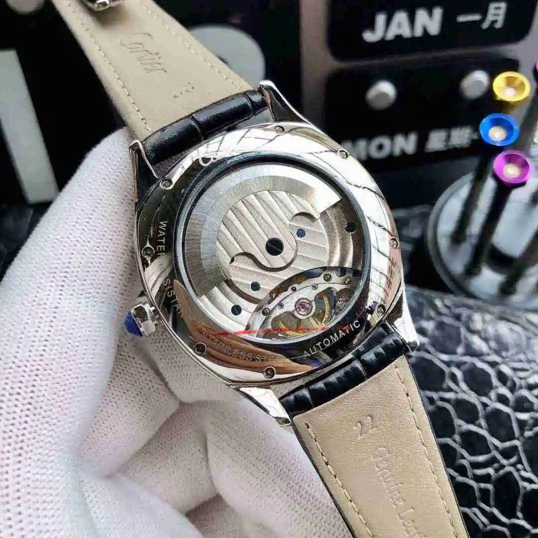 General Watches Cartier Watch Men's Watch Paired with Original Fully Automatic Mechanical Movement Top Grade 316 Precision Steel Case with Mineral Super Strong Mirror Diameter 42mm KK04950 view 3