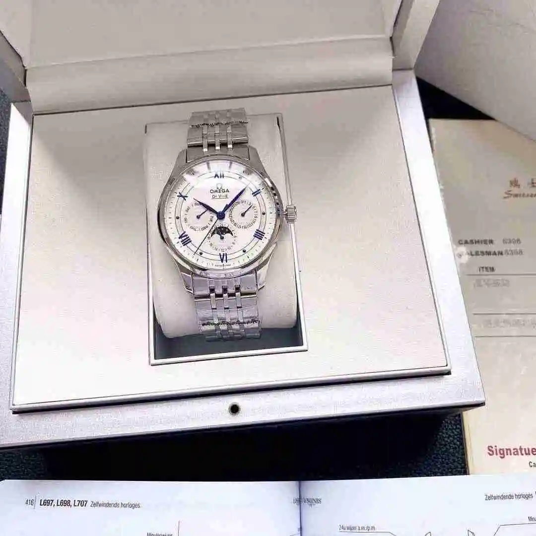 General Watches Omega Watch Men's Watch Paired with Original Fully Automatic Mechanical Movement Top Grade 316 Precision Steel Case Case with Mineral Super Strong Mirror Diameter 40mm KK04850 1 view 5