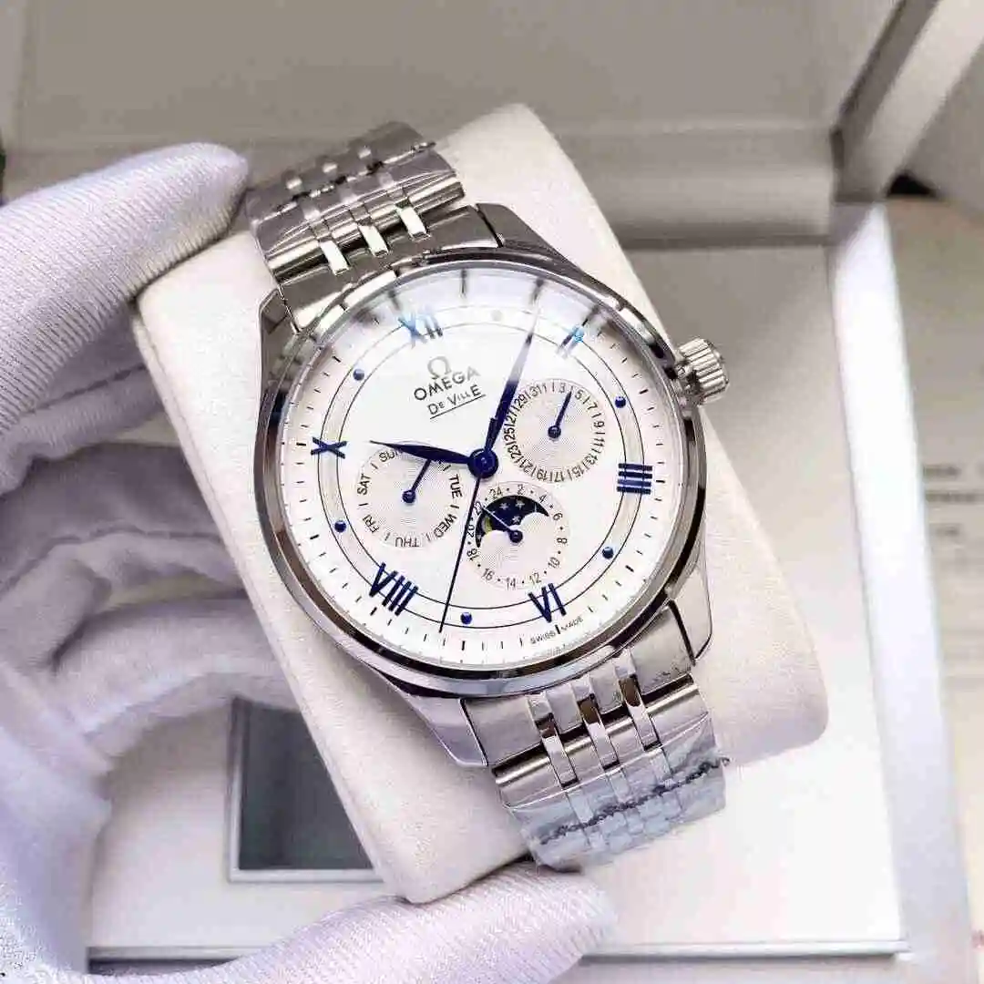 General Watches Omega Watch Men's Watch Paired with Original Fully Automatic Mechanical Movement Top Grade 316 Precision Steel Case Case with Mineral Super Strong Mirror Diameter 40mm KK04850 1 view 9