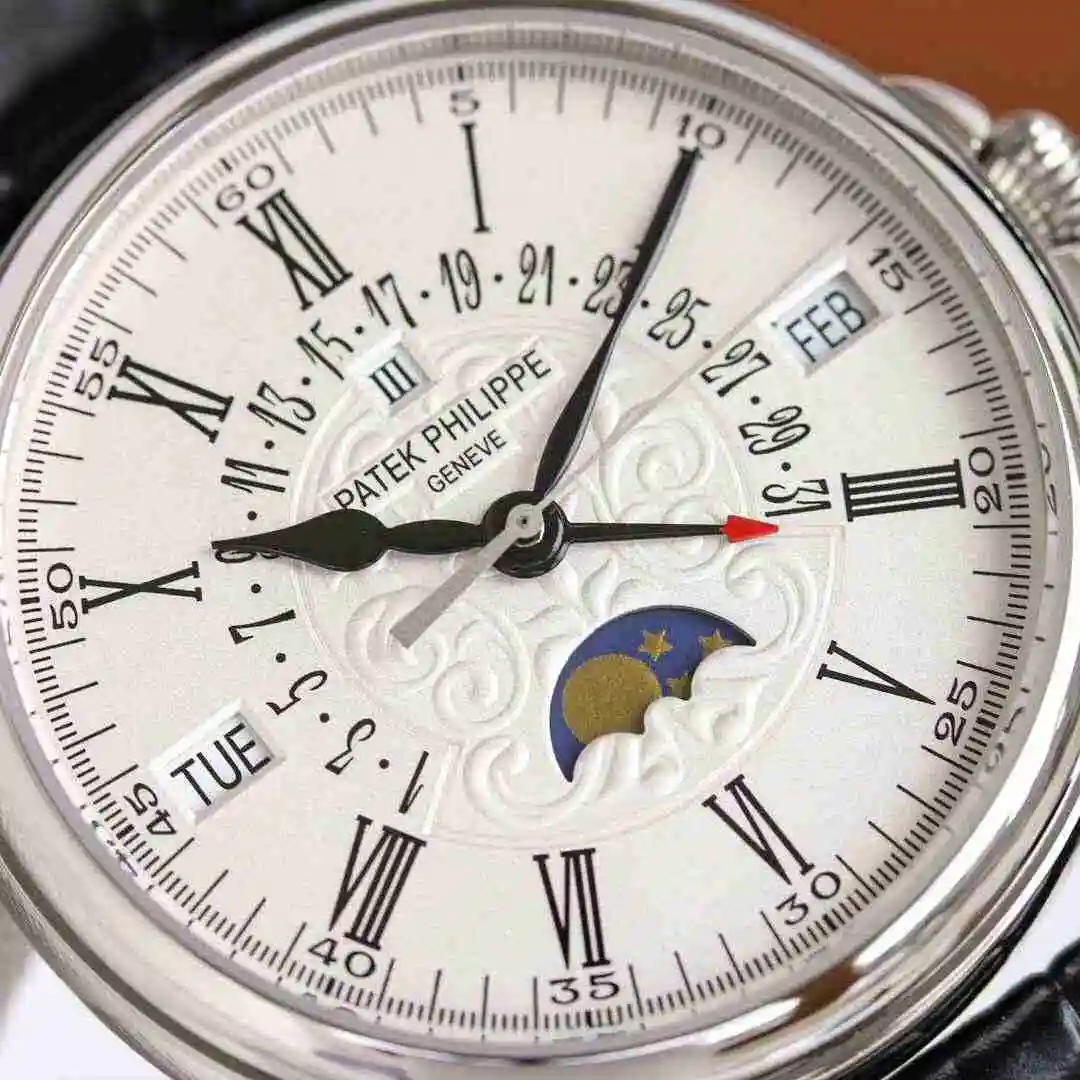 General Watches Patek Philippe Watch Men's Watch Paired with Original Fully Automatic Mechanical Movement Top Grade 316 Precision Steel Case Case with Mineral Super Strong Mirror Diameter 38mm kk014500 view 5