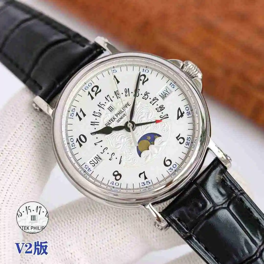 General Watches Patek Philippe Watch Men's Watch Paired with Original Fully Automatic Mechanical Movement Top Grade 316 Precision Steel Case Case with Mineral Super Strong Mirror Diameter 38mm kk014500 view 8