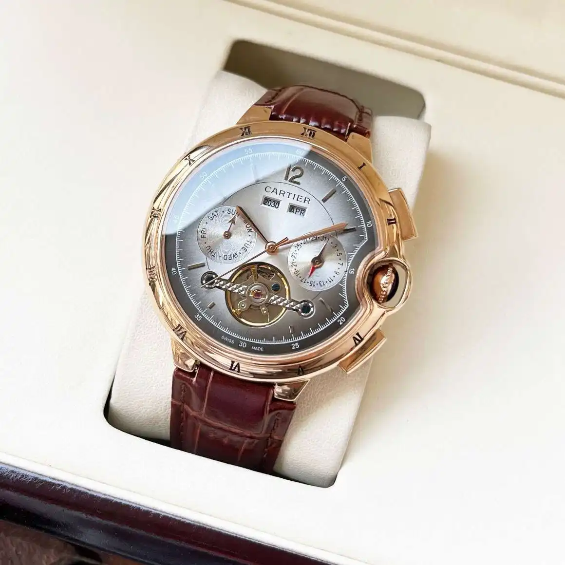 General Watches Watch, men's watch with original fully automatic mechanical movement, top-grade 316 stainless steel case and strap, mineral super mirror, diameter 44mm KK04750 view 9