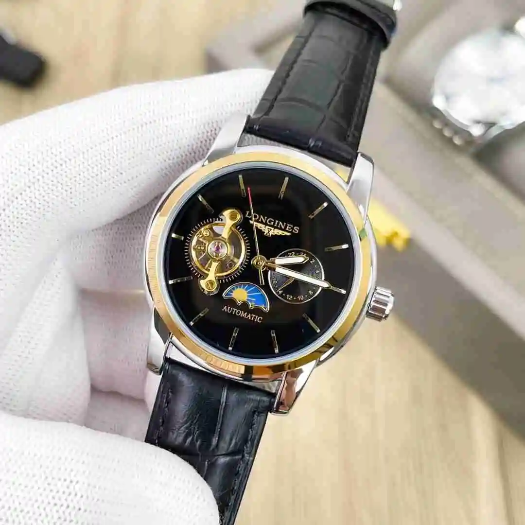 General Watches Longines Watch Men's Watch Paired with Original Fully Automatic Mechanical Movement Top Grade 316 Precision Steel Case with Mineral Super Strong Mirror Diameter 42mm KK03850 4 view 5