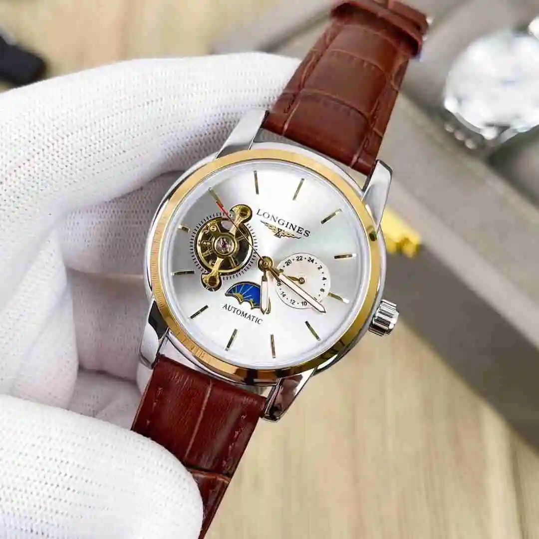 General Watches Longines Watch Men's Watch Paired with Original Fully Automatic Mechanical Movement Top Grade 316 Precision Steel Case with Mineral Super Strong Mirror Diameter 42mm KK03850 4 view 7