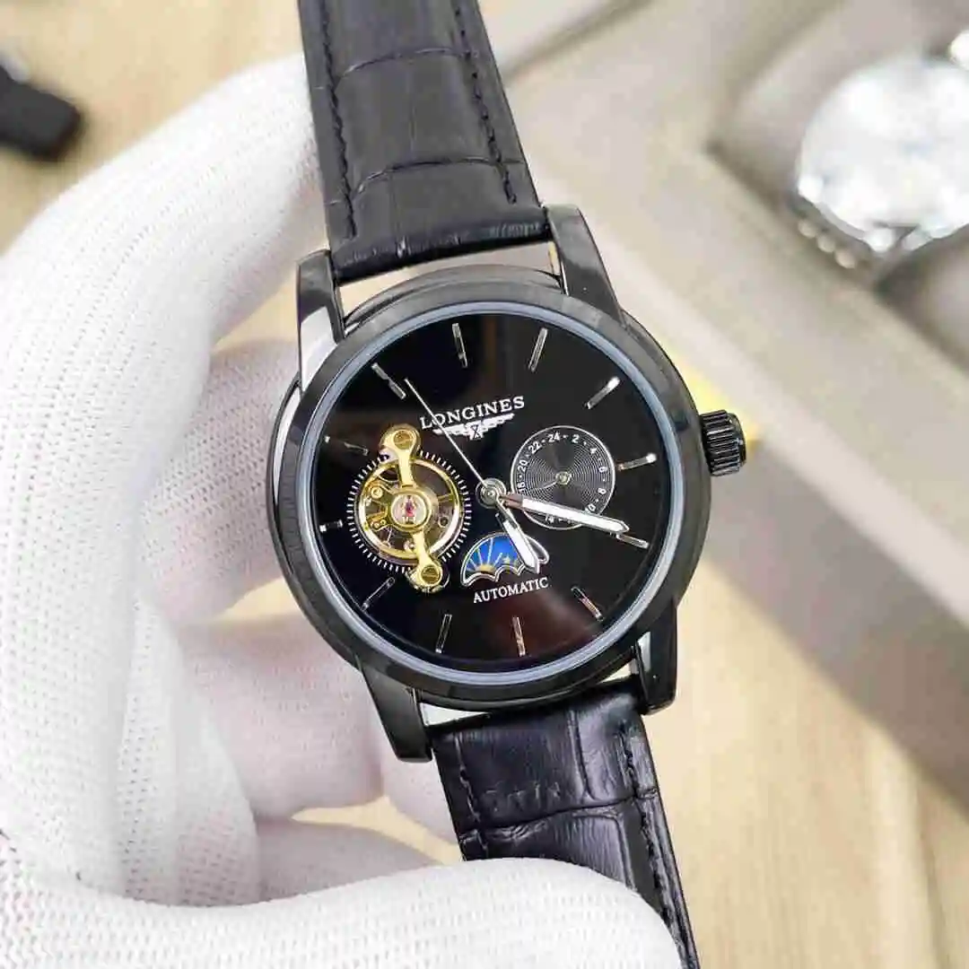 General Watches Longines Watch Men's Watch Paired with Original Fully Automatic Mechanical Movement Top Grade 316 Precision Steel Case with Mineral Super Strong Mirror Diameter 42mm KK03850 4 view 8