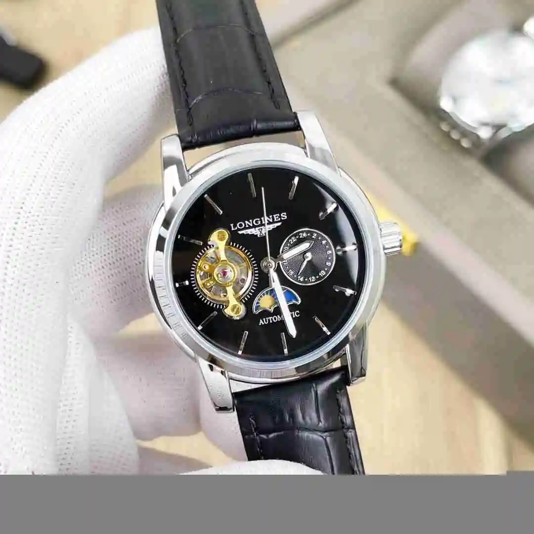 General Watches Longines Watch Men's Watch Paired with Original Fully Automatic Mechanical Movement Top Grade 316 Precision Steel Case with Mineral Super Strong Mirror Diameter 42mm KK03850 4 view 9