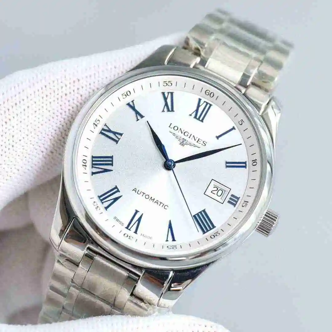 General Watches Longines watch for men with original fully automatic mechanical movement, top grade 316 precision steel case with mineral super strong mirror diameter 40mm kk08800 view 5