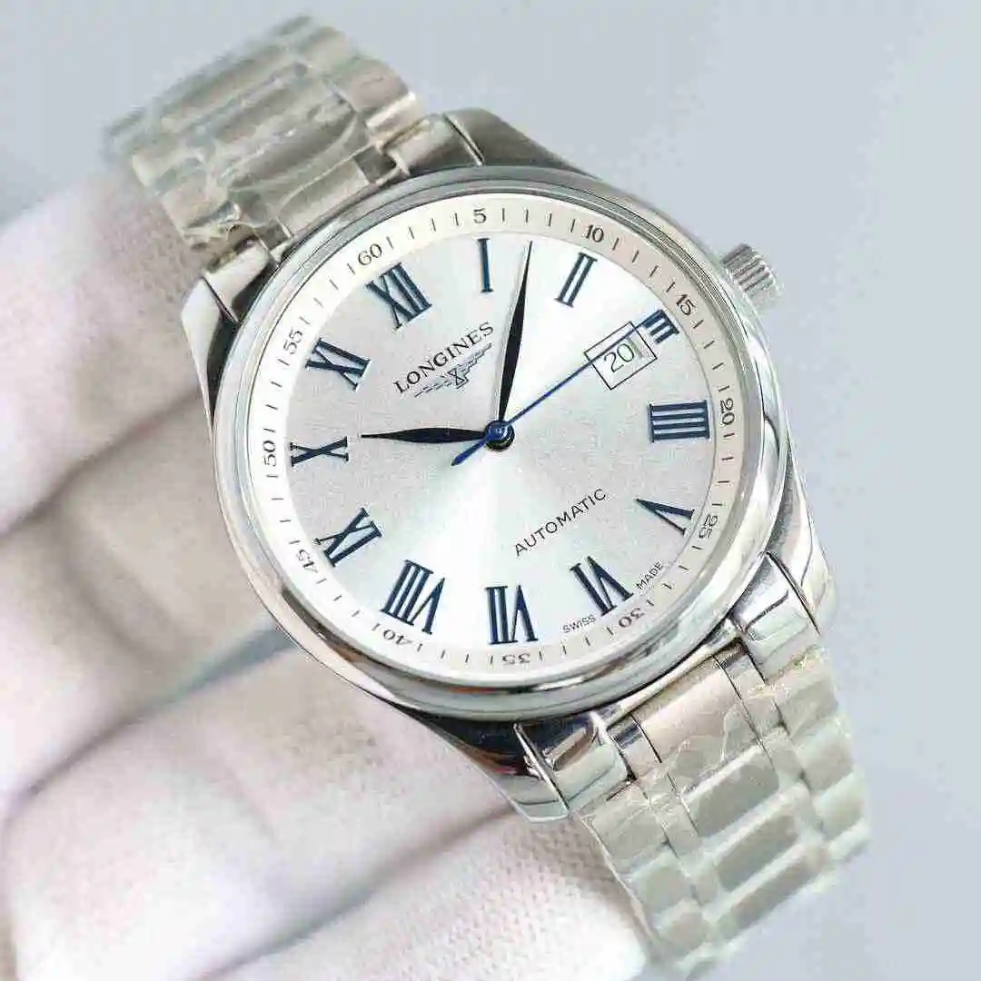 General Watches Longines watch for men with original fully automatic mechanical movement, top grade 316 precision steel case with mineral super strong mirror diameter 40mm kk08800 view 6