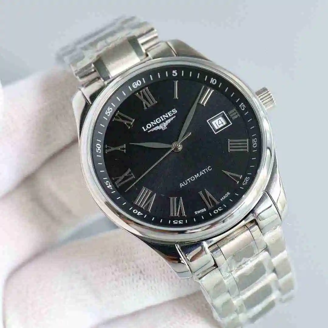 General Watches Longines watch for men with original fully automatic mechanical movement, top grade 316 precision steel case with mineral super strong mirror diameter 40mm kk08800 view 9