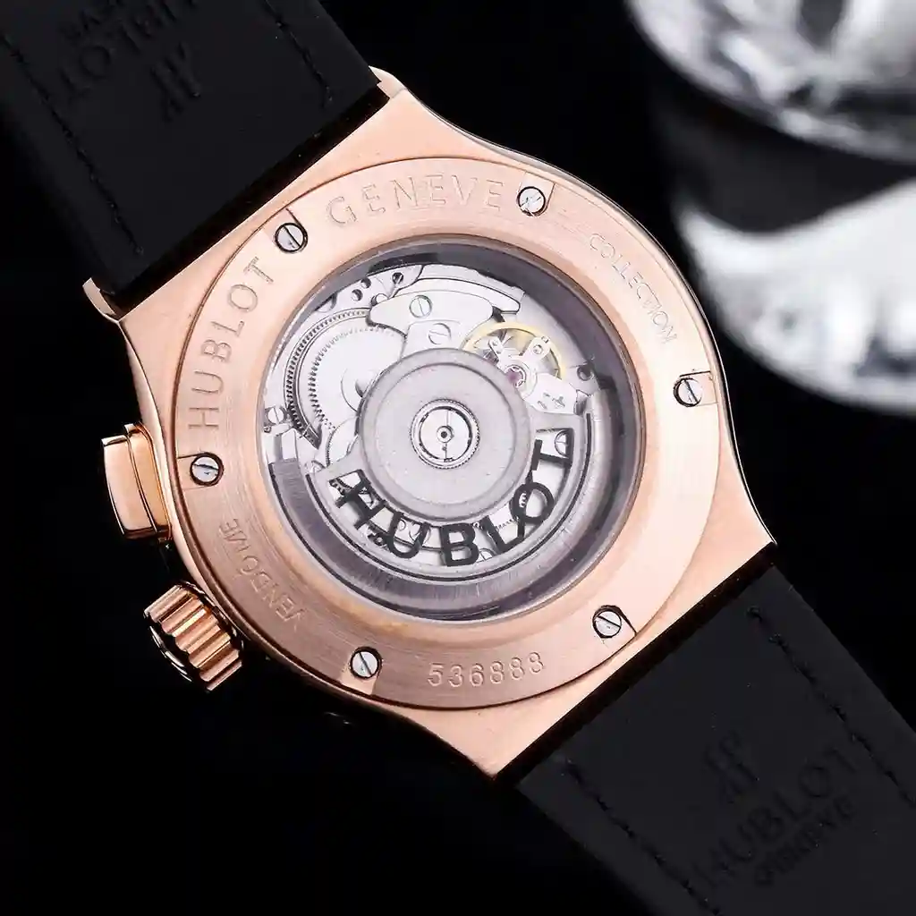 General Watches Hublot watch men's watch with original fully automatic mechanical movement top 316 stainless steel case strap mineral super mirror diameter 45mm KK06250 view 3