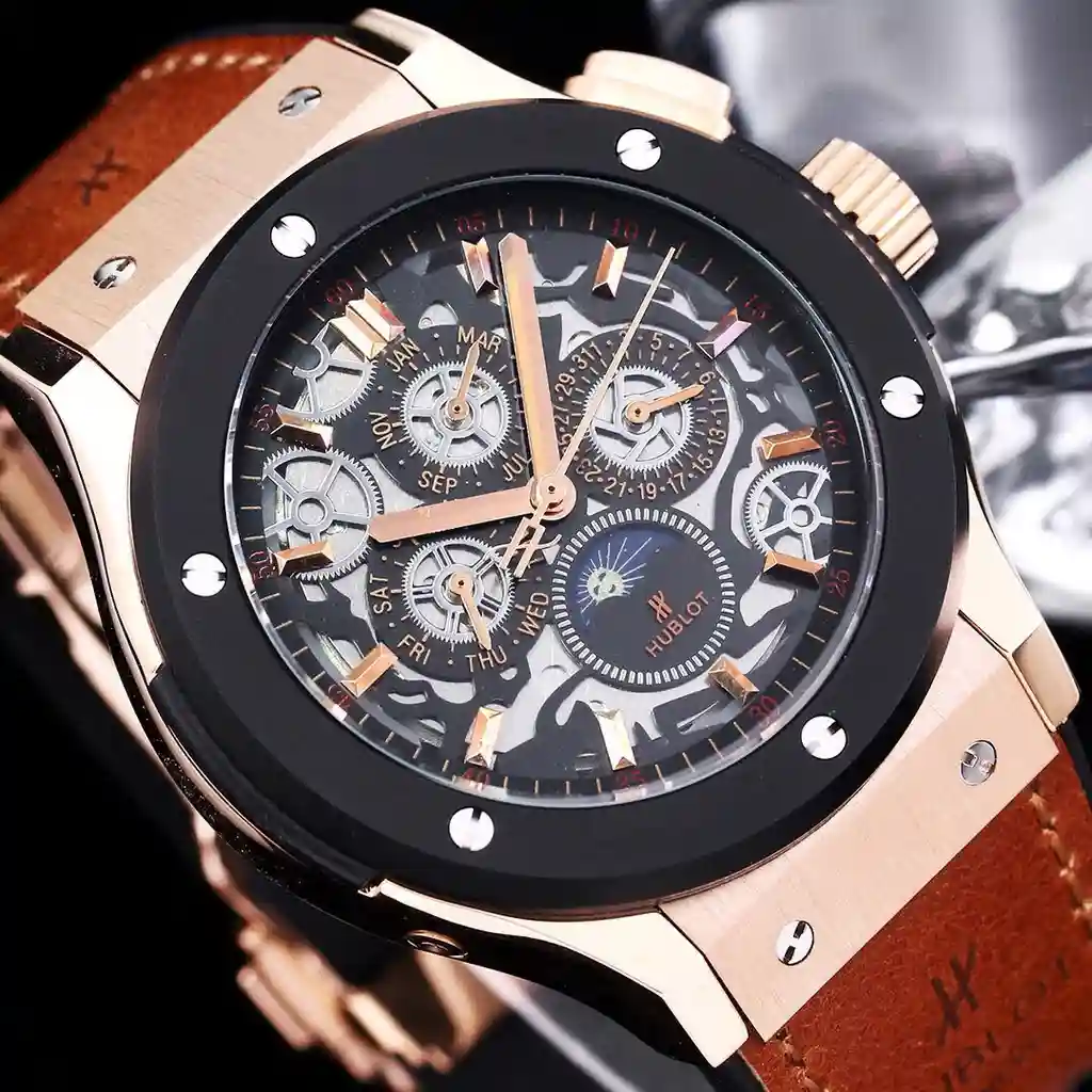 General Watches Hublot watch men's watch with original fully automatic mechanical movement top 316 stainless steel case strap mineral super mirror diameter 45mm KK06250 view 5