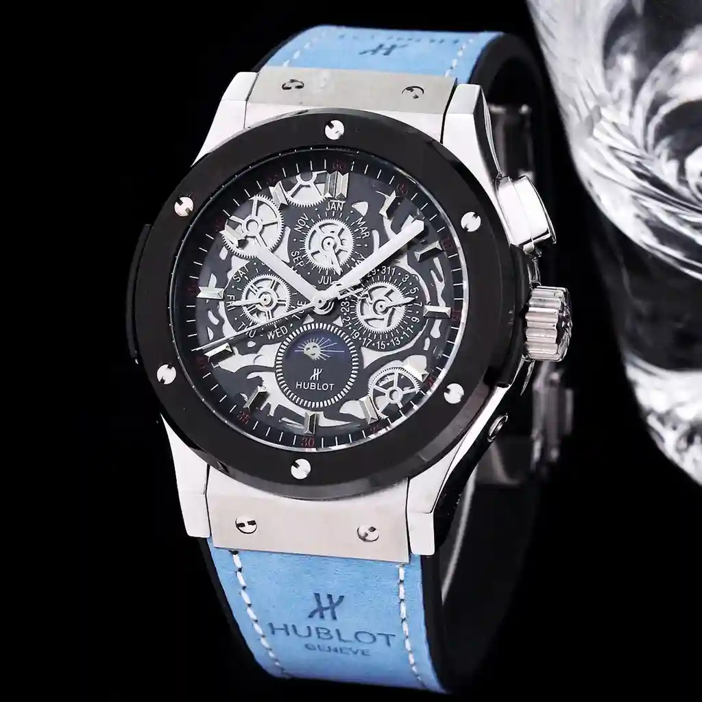 General Watches Hublot watch men's watch with original fully automatic mechanical movement top 316 stainless steel case strap mineral super mirror diameter 45mm KK06250 view 8