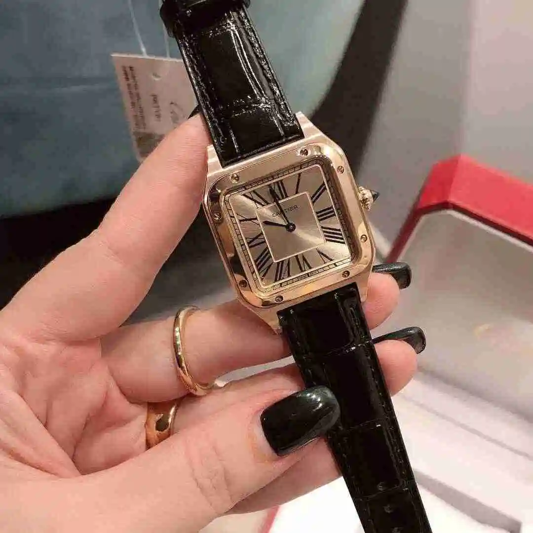 General Watches Cartier Watch Couple Watch Pairing with Original Fully Automatic Mechanical Movement Top Grade 316 Precision Steel Case with Mineral Super Strong Mirror Diameter Male 32mm 43mm Female 28mm 38mm KK0265 view 3