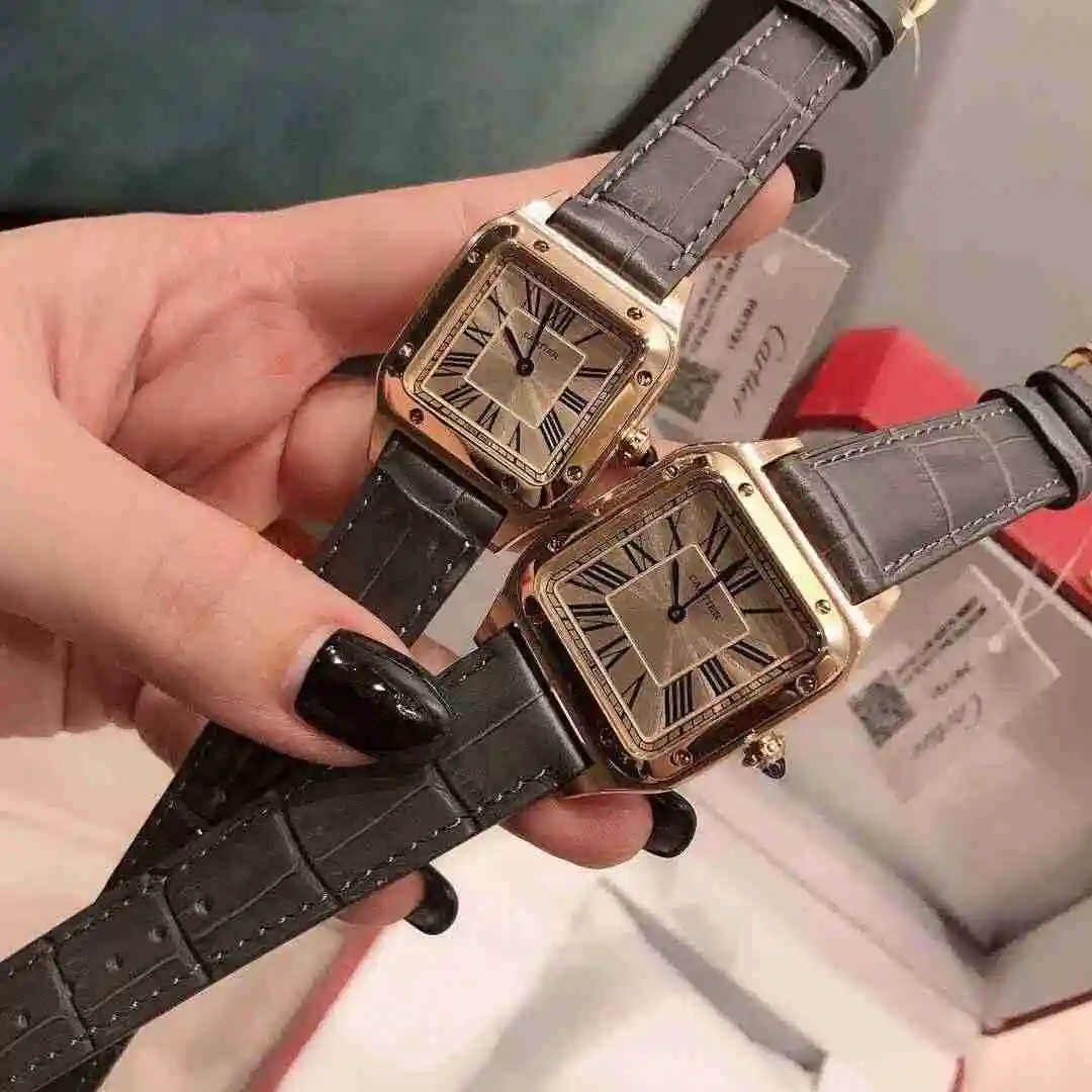 General Watches Cartier Watch Couple Watch Pairing with Original Fully Automatic Mechanical Movement Top Grade 316 Precision Steel Case with Mineral Super Strong Mirror Diameter Male 32mm 43mm Female 28mm 38mm KK0265 view 8