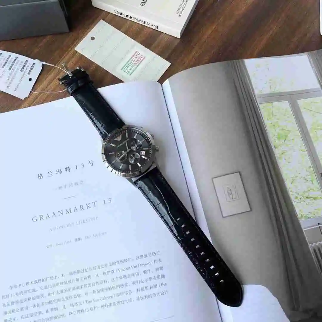 General Watches Armani Watch Men's Watch Paired with Original Fully Automatic Mechanical Movement Top Grade 316 Precision Steel Case with Mineral Super Strong Mirror Diameter 43mm KK02450 1 view 6