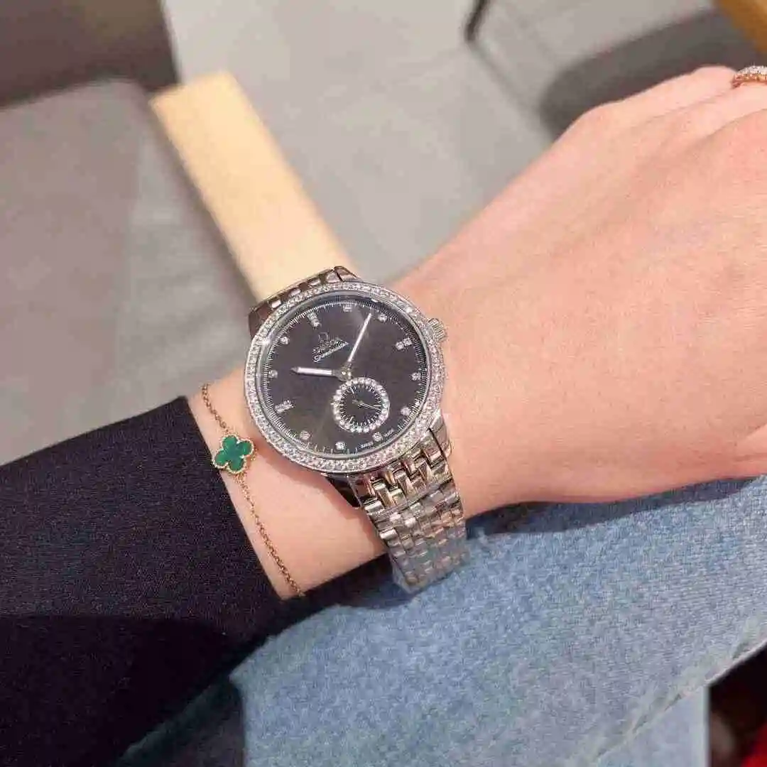 General Watches Omega Watch Women's Watch Paired with Original Fully Automatic Mechanical Movement Top Grade 316 Precision Steel Case with Mineral Super Strong Mirror Diameter 37mm KK03150 view 4