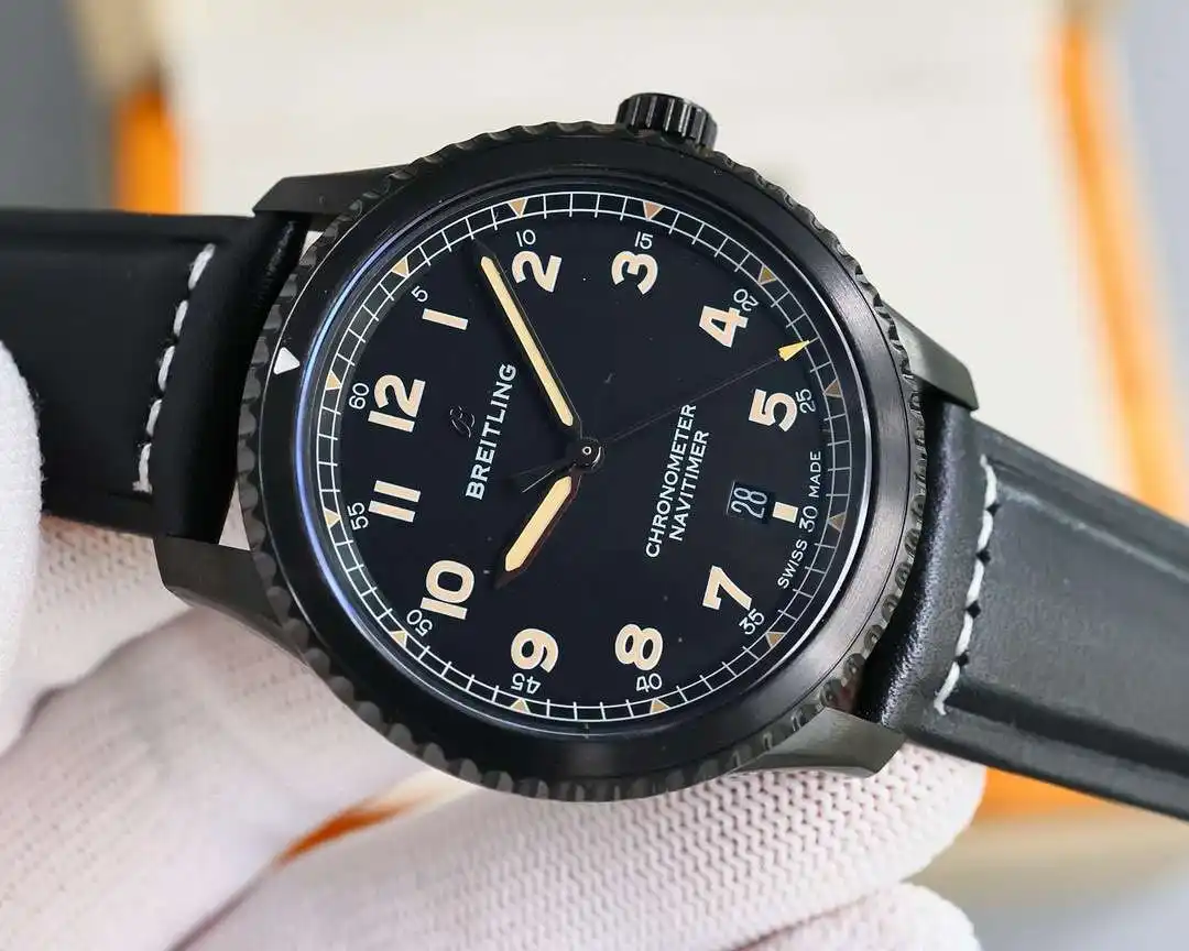 General Watches Breitling Watch Bai@Ling men's watch with original fully automatic mechanical movement, top-grade 316 stainless steel case and strap, mineral super mirror, diameter 41mm KK09850 2 view 7