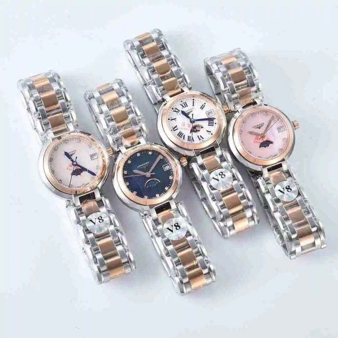 General Watches Longines Watch Women's Watch Paired with Original Fully Automatic Mechanical Movement Top grade 316 Precision Steel Case with Mineral Super Strong Mirror Diameter 30mm KK02450 4 view 2