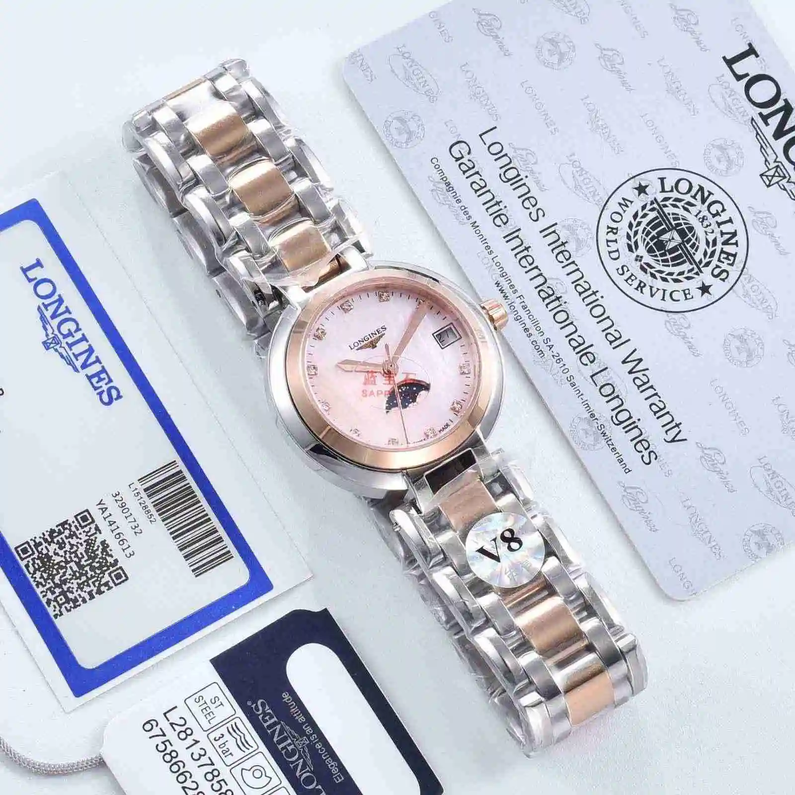 General Watches Longines Watch Women's Watch Paired with Original Fully Automatic Mechanical Movement Top grade 316 Precision Steel Case with Mineral Super Strong Mirror Diameter 30mm KK02450 4 view 7