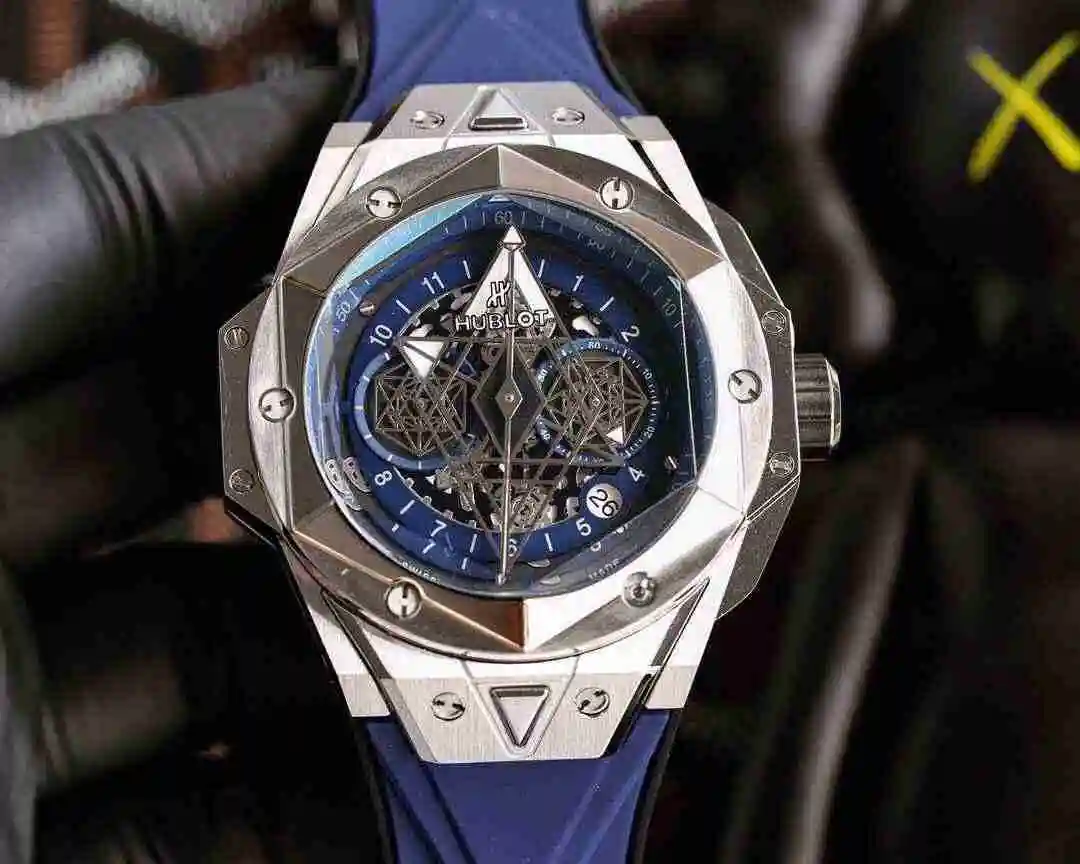 General Watches Hublot Yubo Watch Men's Watch Paired with Original Fully Automatic Mechanical Movement Top Grade 316 Precision Steel Case with Mineral Super Strong Mirror Diameter 45mm KK06550 1 view 3