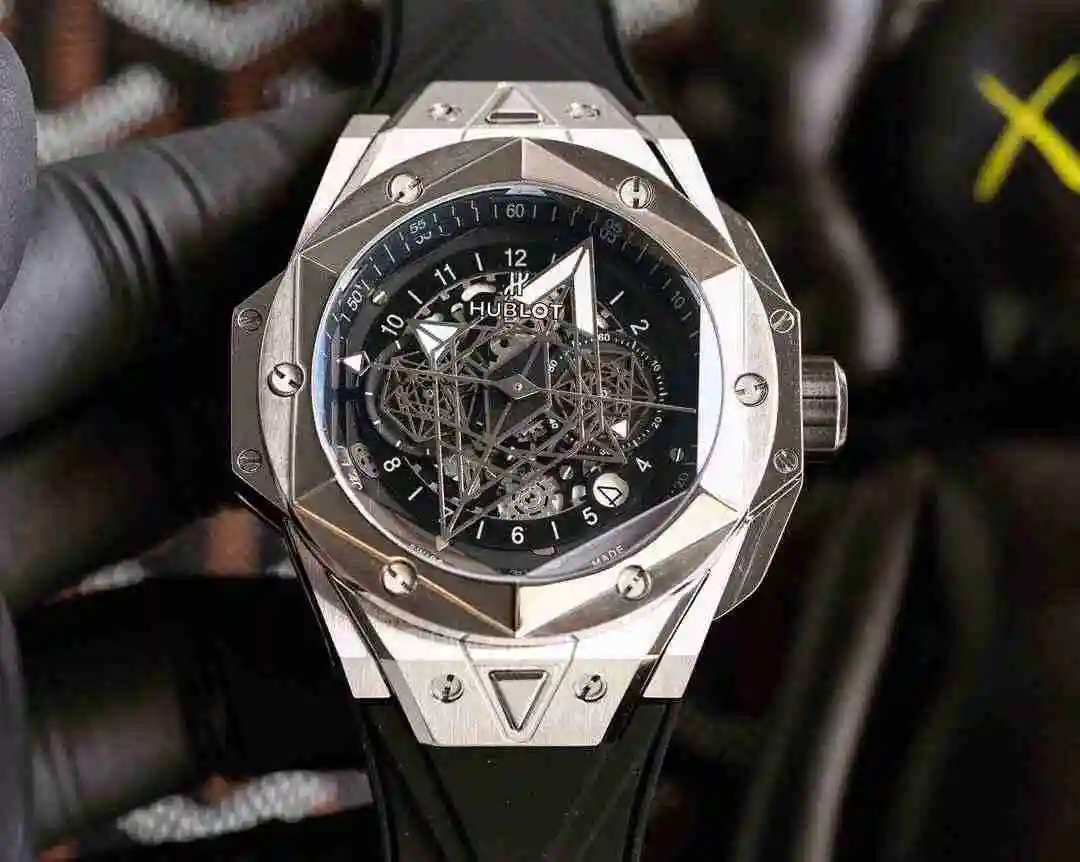 General Watches Hublot Yubo Watch Men's Watch Paired with Original Fully Automatic Mechanical Movement Top Grade 316 Precision Steel Case with Mineral Super Strong Mirror Diameter 45mm KK06550 1 view 4