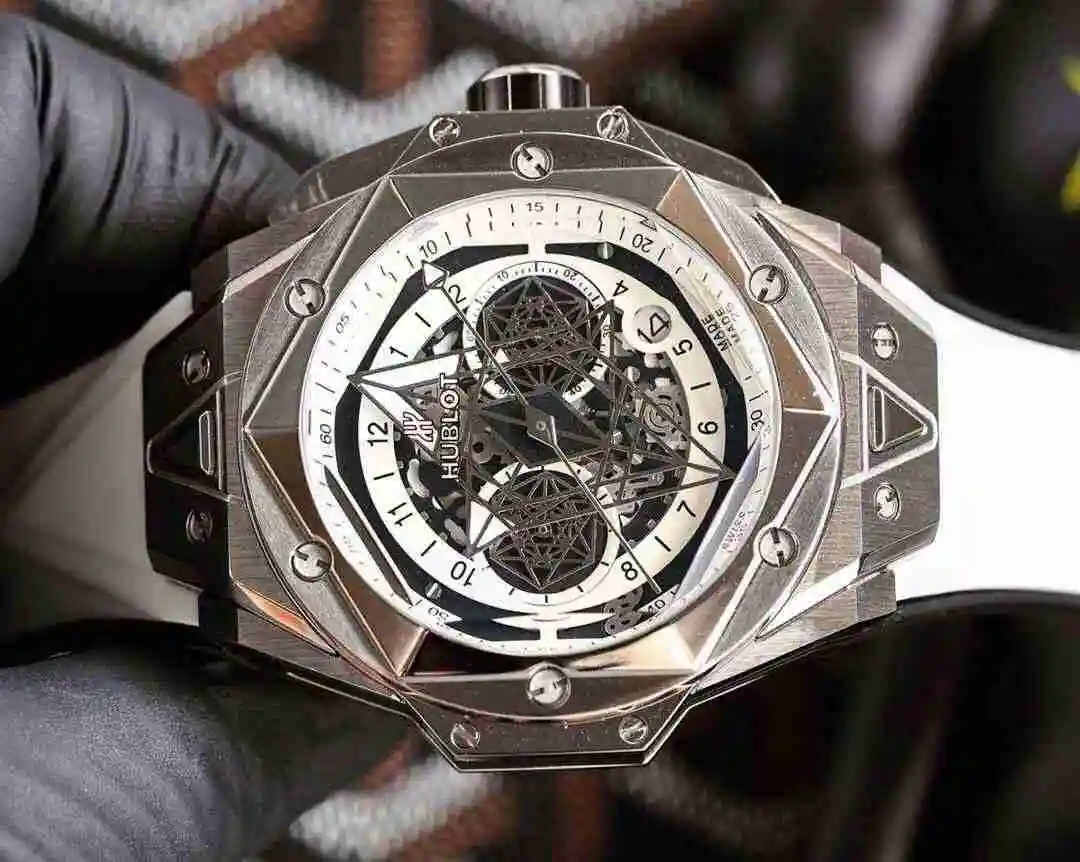 General Watches Hublot Yubo Watch Men's Watch Paired with Original Fully Automatic Mechanical Movement Top Grade 316 Precision Steel Case with Mineral Super Strong Mirror Diameter 45mm KK06550 1 view 9