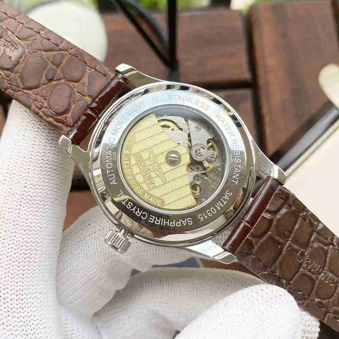 General Watches Longines Watch Men's Watch Paired with Original Fully Automatic Mechanical Movement Top Grade 316 Precision Steel Case with Mineral Super Strong Mirror Diameter 40mm KK04250 8 view 3