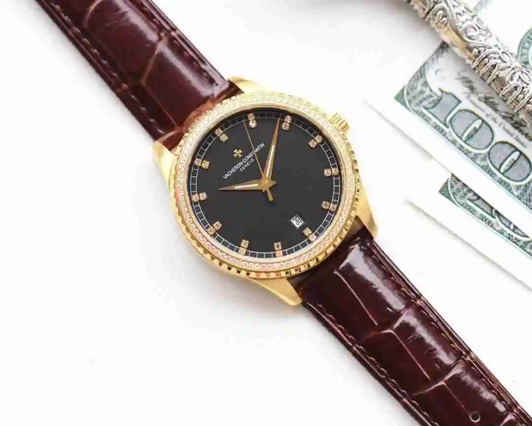 General Watches Vacheron Constantin Jiangshi Danton Watch Men's Watch Paired with Original Fully Automatic Mechanical Movement, Top Grade 316 Precision Steel Case with Mineral Super Strong Mirror Diameter 41mm KK05250 view 6