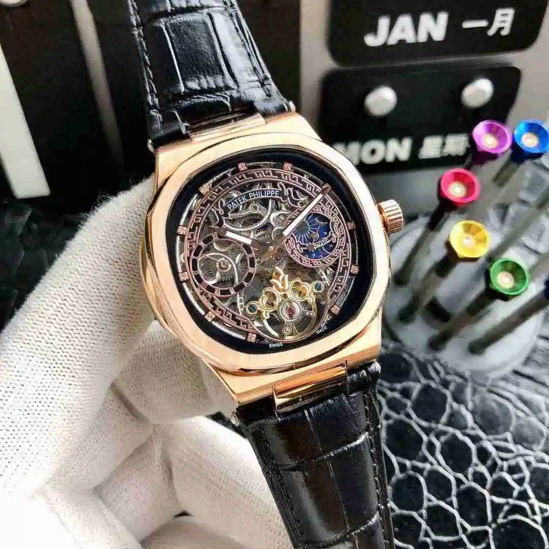 General Watches Patek Philippe Watch Men's Watch Paired with Original Fully Automatic Mechanical Movement Top Grade 316 Precision Steel Case Case with Mineral Super Strong Mirror Diameter 42mm KK ) view 4