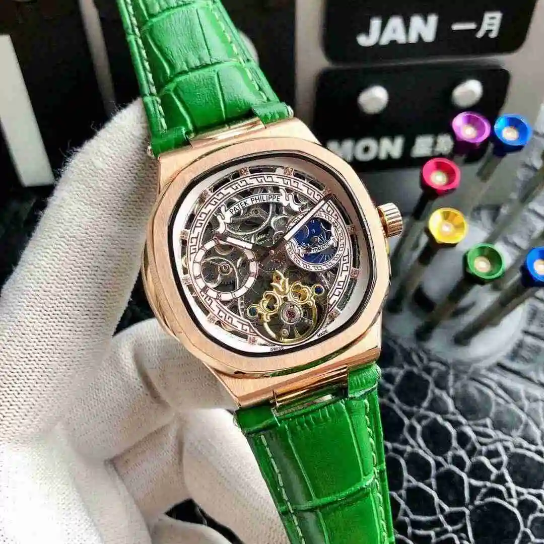 General Watches Patek Philippe Watch Men's Watch Paired with Original Fully Automatic Mechanical Movement Top Grade 316 Precision Steel Case Case with Mineral Super Strong Mirror Diameter 42mm KK ) view 6