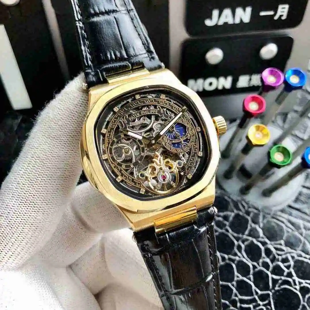 General Watches Patek Philippe Watch Men's Watch Paired with Original Fully Automatic Mechanical Movement Top Grade 316 Precision Steel Case Case with Mineral Super Strong Mirror Diameter 42mm KK ) view 7