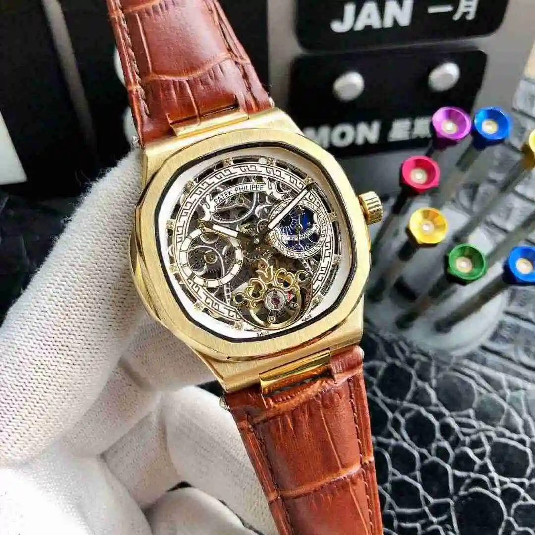 General Watches Patek Philippe Watch Men's Watch Paired with Original Fully Automatic Mechanical Movement Top Grade 316 Precision Steel Case Case with Mineral Super Strong Mirror Diameter 42mm KK ) view 8