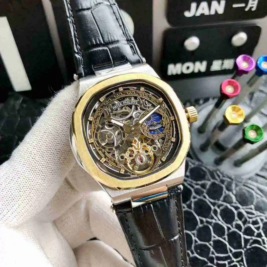General Watches Patek Philippe Watch Men's Watch Paired with Original Fully Automatic Mechanical Movement Top Grade 316 Precision Steel Case Case with Mineral Super Strong Mirror Diameter 42mm KK ) view 9