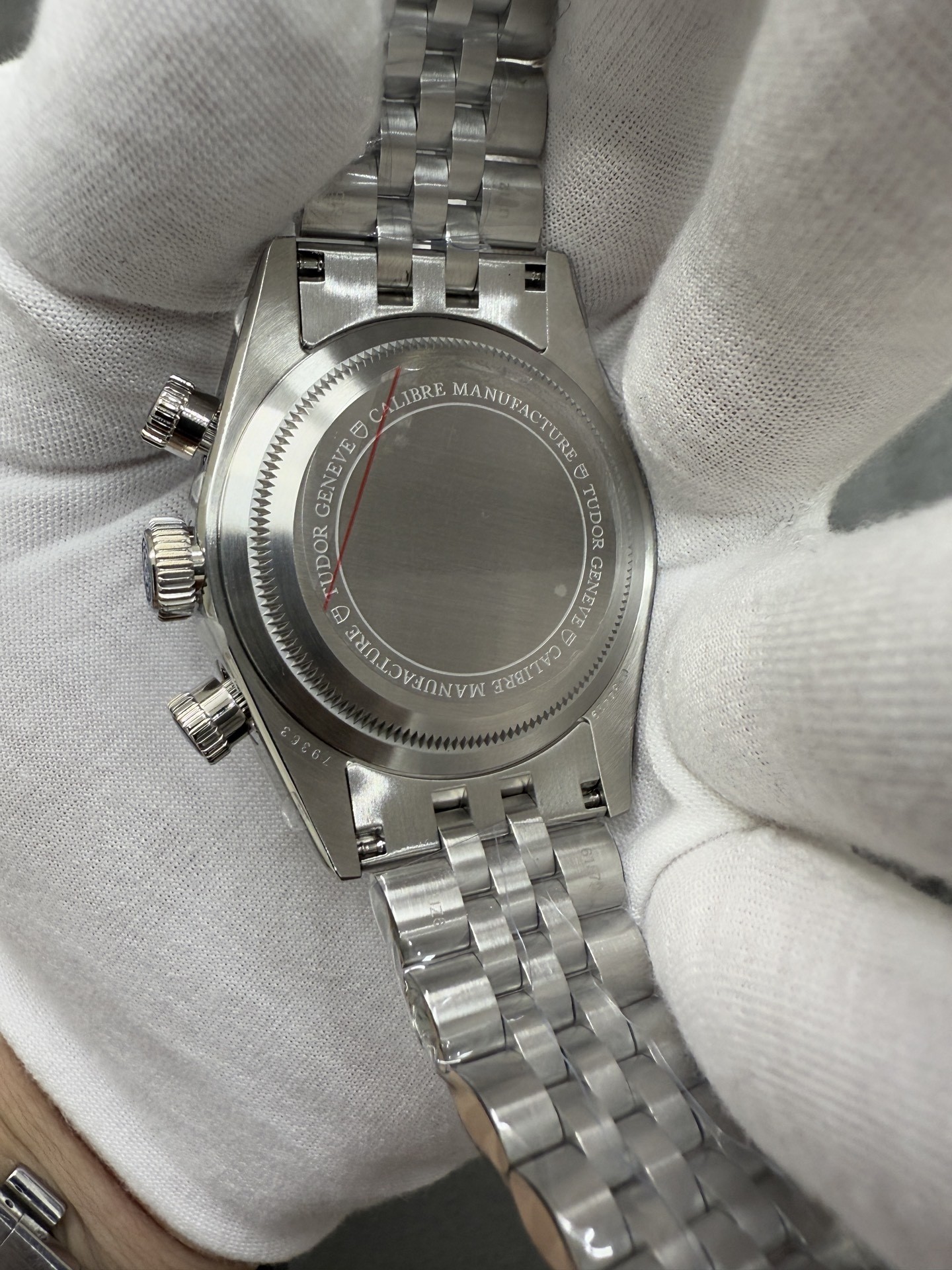 Tudor Blue Dial Chronograph Watch view 5